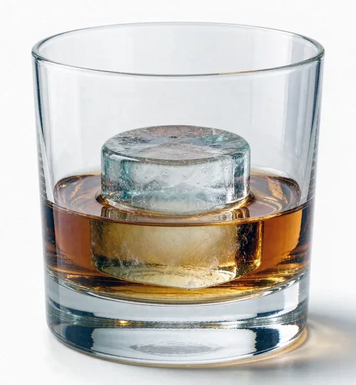 Solid Cylinder Ice Machine, φ3cm×H3cm Solid Cylindrical Ice, Long‑Lasting Cooling for Bar Drinks